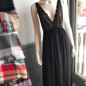 Black maxi dress